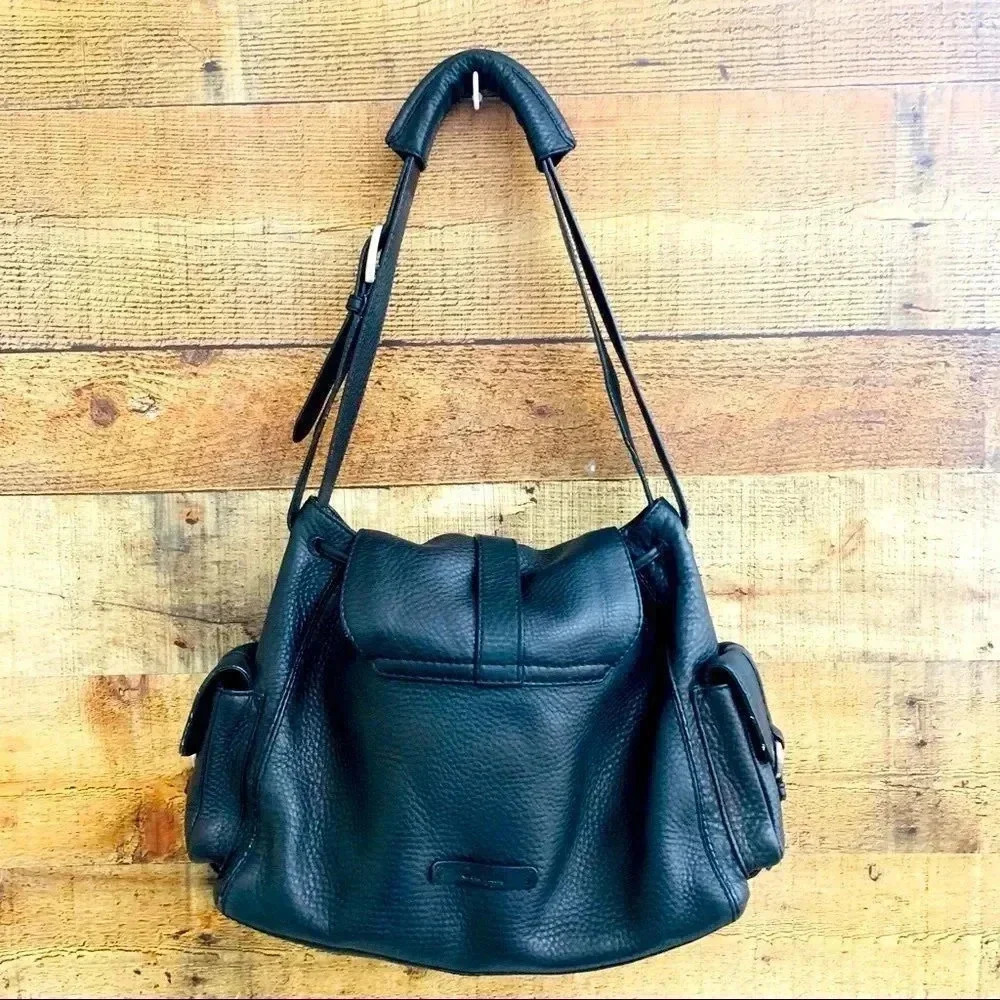 Cole Han Leather Drawstring Purse - Picture 3 of 8